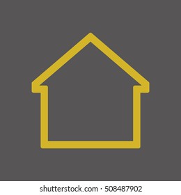 Home  icon. Flat design.