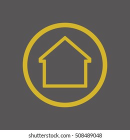Home  icon. Flat design.