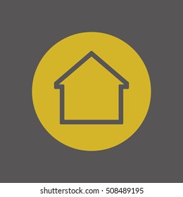 Home  icon. Flat design.