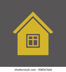  Home  icon. Flat design.