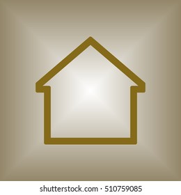 Home  icon. Flat design.