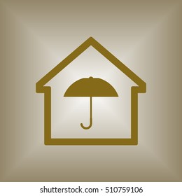 Home  icon. Flat design.