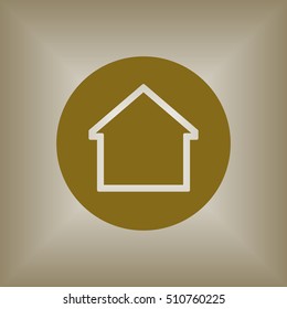 Home  icon. Flat design.