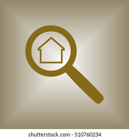 Home  icon. Flat design.