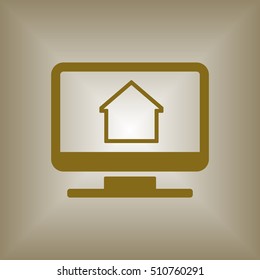 Home  icon. Flat design.