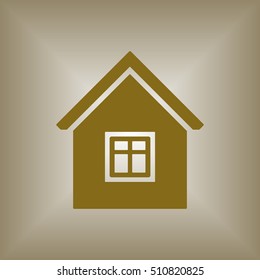  Home  icon. Flat design.
