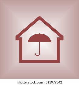 Home  icon. Flat design.