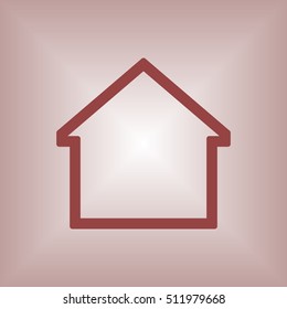Home  icon. Flat design.