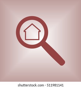 Home  icon. Flat design.