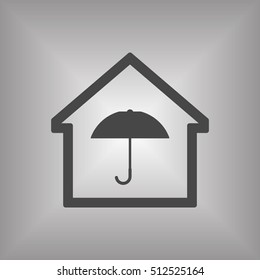 Home  icon. Flat design.