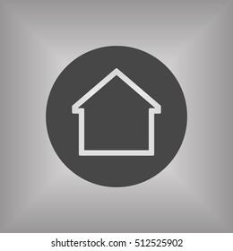 Home  icon. Flat design.