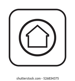 Home  icon. Flat design.