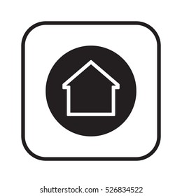 Home  icon. Flat design.
