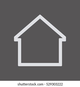 Home  icon. Flat design.