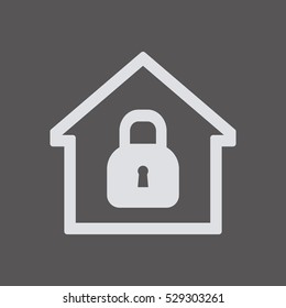 Home  icon. Flat design.