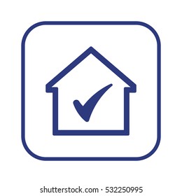 Home  icon.  Flat design.