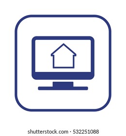 Home  icon. Flat design.