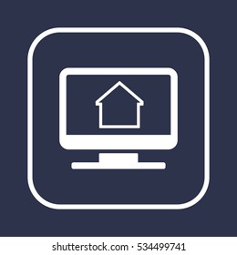 Home  icon. Flat design.