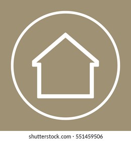 Home  icon. Flat design.