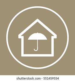 Home  icon. Flat design.