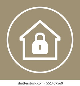 Home  icon. Flat design.