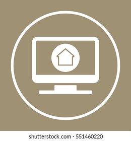 Home  icon. Flat design.