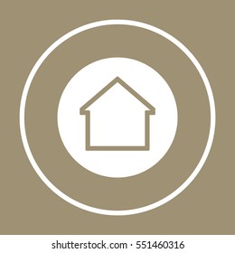 Home  icon. Flat design.
