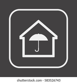Home  icon. Flat design.