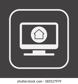 Home  icon. Flat design.