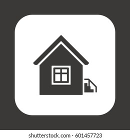 Home  icon. Flat design.