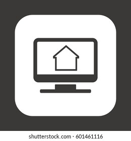 Home  icon. Flat design.