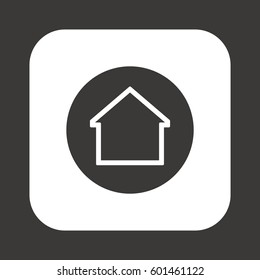 Home  icon. Flat design.