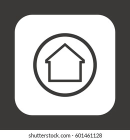 Home  icon. Flat design.