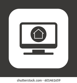 Home  icon. Flat design.