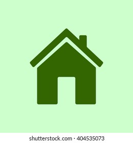 Home Icon, Flat Icon Design, Graphic House, Vector