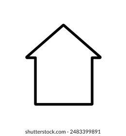 Icono de casa con estilo de diseño plano