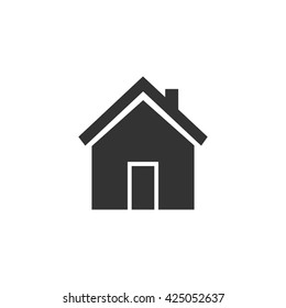 Home icon, flat icon design style, vector
