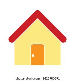home icon. flat illustration of home vector icon for web