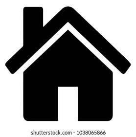 Home icon with flat sign