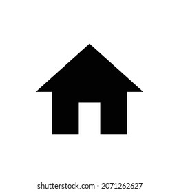 icono de casa. Diseño de estilo plano aislado en un fondo blanco. Ilustración del vector