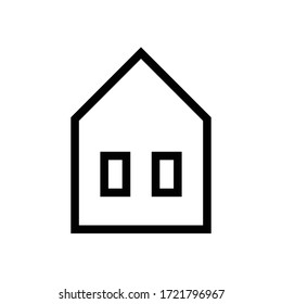 Home-Symbol. Flache Vektorgrafik auf weißem Hintergrund.