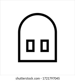  Icono de inicio. Gráfico vectorial plano en fondo blanco.