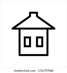 Home icon. Flat vector graphic in white background.