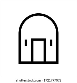 Home icon. Flat vector graphic in white background.