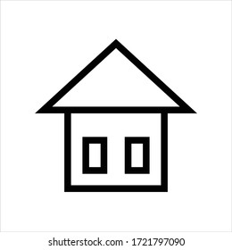 Home-Symbol. Flache Vektorgrafik auf weißem Hintergrund.