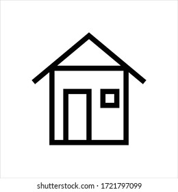  Icono de inicio. Gráfico vectorial plano en fondo blanco.