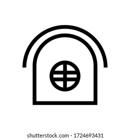 Home icon. Flat vector graphic in white background.