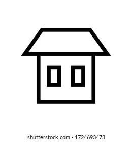 Home-Symbol. Flachvektorgrafik im weißen Hintergrund.