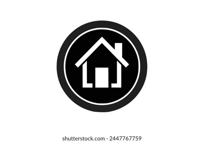 home icon flat vector illustration.