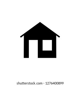 Home Icon in Glyph Style. House  Illustration. Applied as Trendy Symbol for Design Elements, Websites, Presentation and Application - Vector.